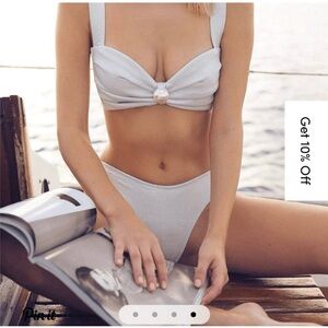 NWT Montce Pearl Shimmer Bikini Set